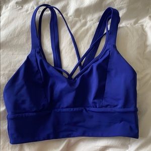 Strappy sports bra
